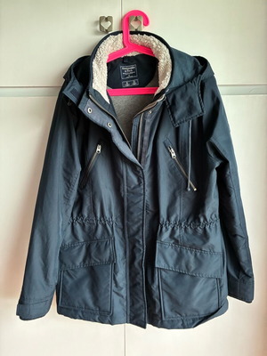 Abercrombie women's jacket XL used, blue, warm and waterproof
