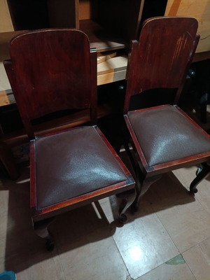 Καρέκλες μασίφ μεταχειρισμένες, σετ 2, δυνατότητα μεταφοράς