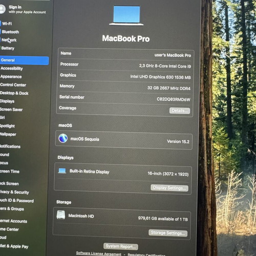 Apple MacBook Pro 16" 2019 A2141 i9 32GB 1TB SSD Touch Bar used