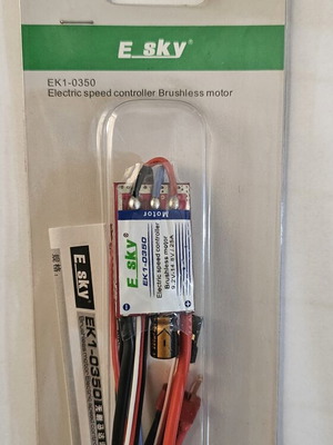 E-Sky EK1-0350 Brushless ESC 25A ηλεκτρονικός ρυθμιστής ταχύτητας σαν καινούργιο