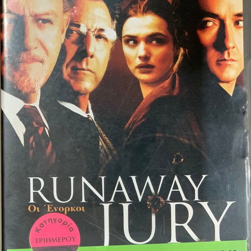 Collection of 5 used DVDs with subtitles: Runaway Jury, Cinderella Man, The Wrestler, Pride and Glory, In the Electric Mist