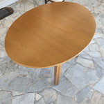 Kitchen table used, beech wood, extendable 1.59 m length