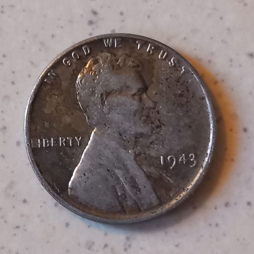 1943 Steel Penny coin used