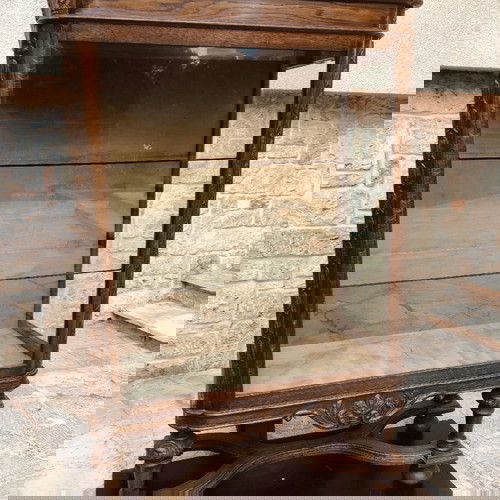 ΒΙΤΡΙΝΑ ΕΠΟΧΗΣ (ΑΝΤΙΚΑ) Σκαλισμένη στο χέρι /   Έπιπλα εποχής / βιντάζ / vintage / ΑΠΟ ΜΑΣΙΦ ΞΥΛΟ ΚΑΡΥΔΙΑΣ / Retro / vintage / σαλονι / Καθιστικό / αντικες