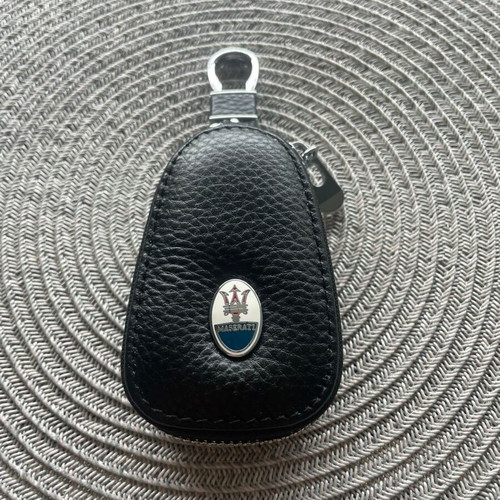 Leather Key Case for Maserati New with Metal Accents