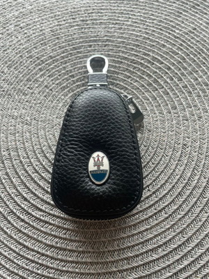 Leather Key Case for Maserati New with Metal Accents
