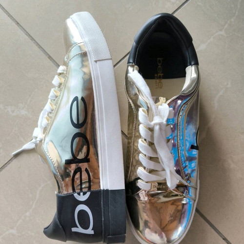 Bebe sport athletic shoes like new, size 40, black and gold