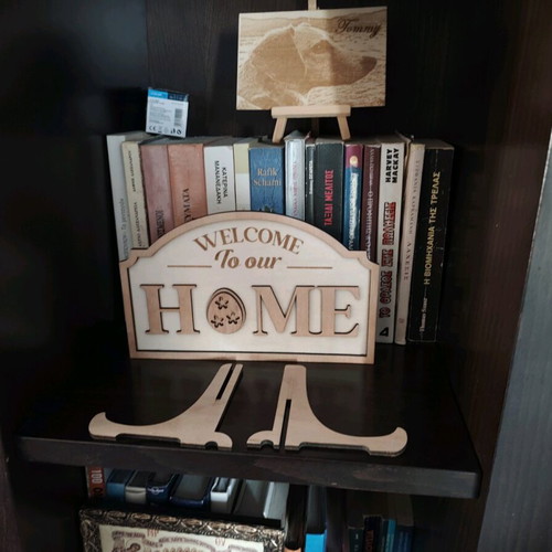 Wooden Welcome to our Home decoration new with Easter design