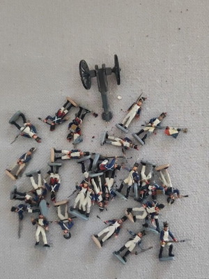 Soldier figures set, approx. 25 pieces, 2 cm height