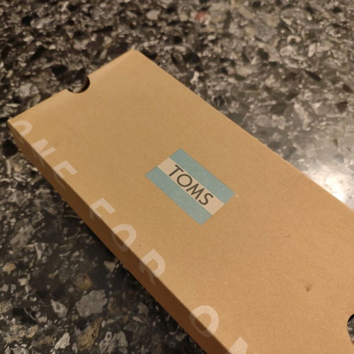 Toms perforated espadrilles blue size 38 like new