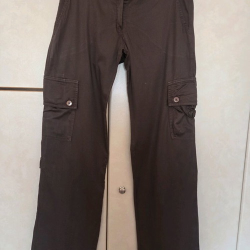 Women's brown pants (L) with side pockets like new