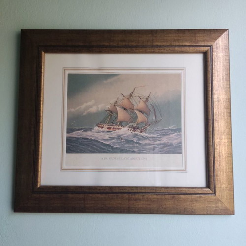 Sailing Ship Painting used by William Mitchell