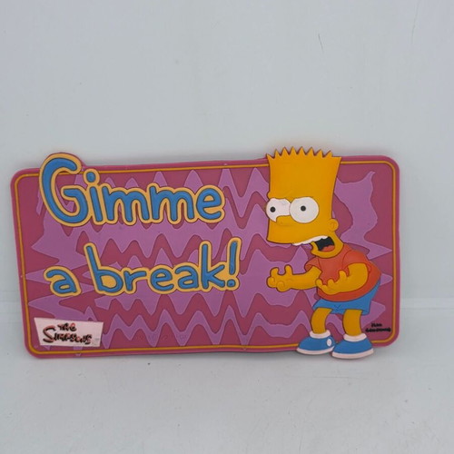 The Simpsons wall sign used