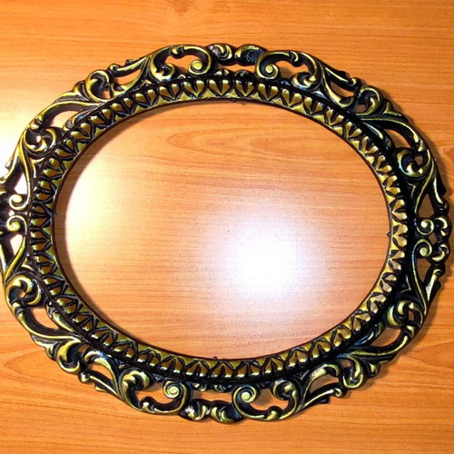 Baroque style wall frames used, set of 3 pieces