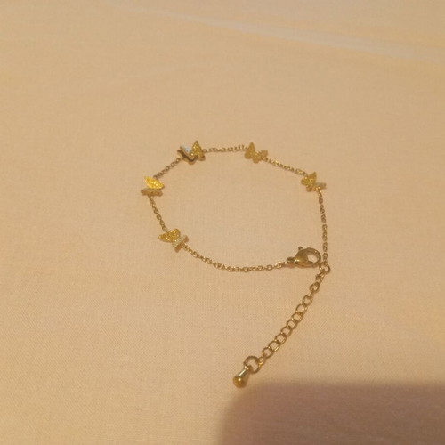 Stainless Steel Bracelet gold color like new