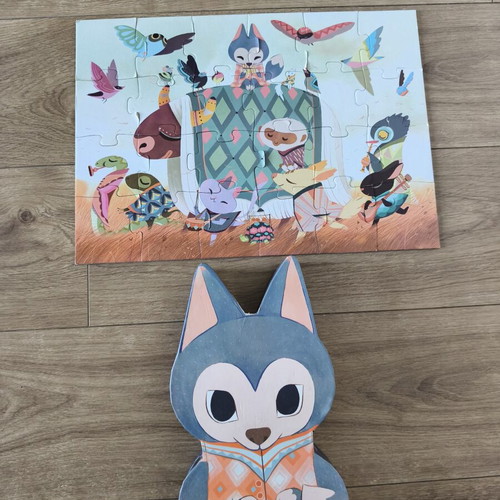 Djeco Puzzle 'The Little Wolf' 24 Pieces Used, Age 3+