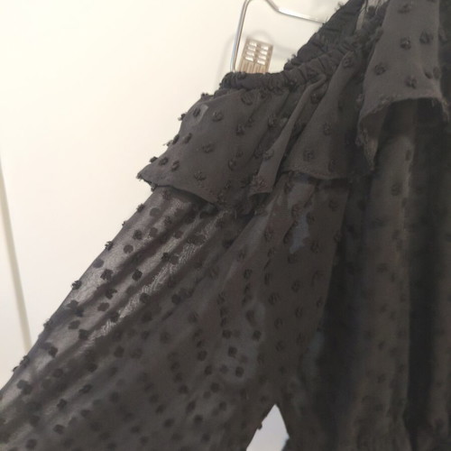 Off-the-Shoulder Black Blouse Tally Weijl Size S like new