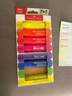 Faber-Castell Textliner 46 superfluorescent μαρκαδόροι υπογράμμισης σετ 7 σαν καινούργιο