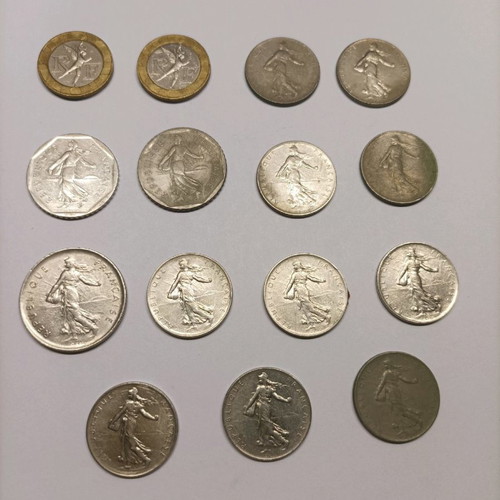LOT 55 COINS FRANCE