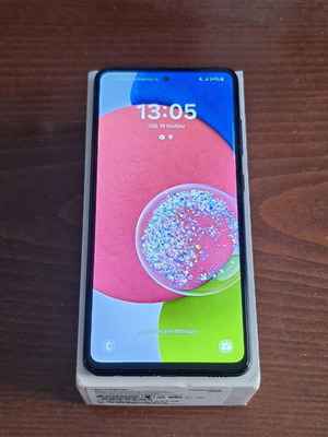 Samsung Galaxy A52s 5G 256GB μεταχειρισμένο, awesome black, με θήκη και κάρτα μνήμης 16GB