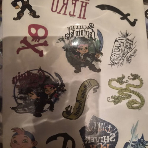 Captain Jake and the Never Land Pirates Sticker Tattoos like new