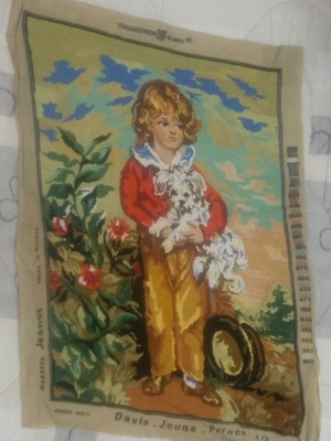 Κέντημα Davis Jeune Prince σαν καινούργιο σε καμβά 75x55 εκ