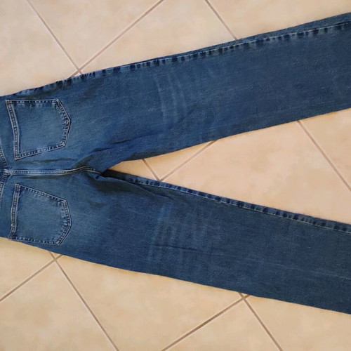 Zara jeans straight wide waist No 36 with zip like new