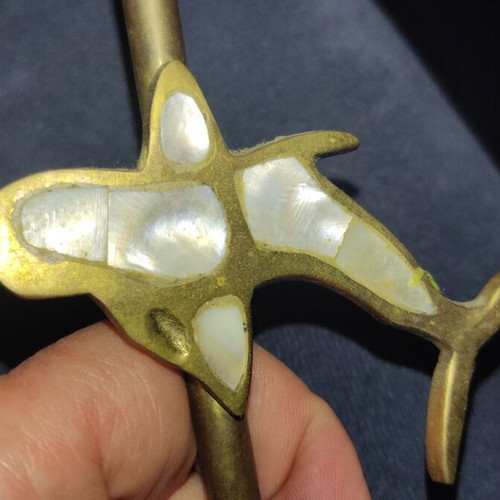 Candlestick with dolphin used
