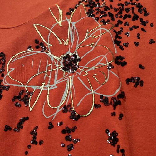 Summer blouses size L like new, with beads and sequins, set of 2