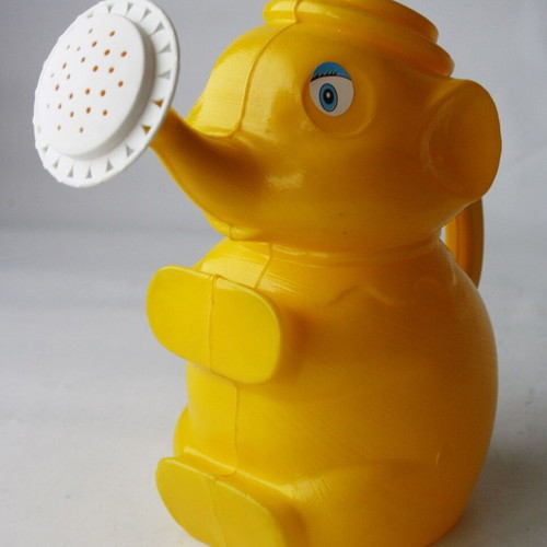 Plastic children's elephant watering can 21cm vintage 80's new