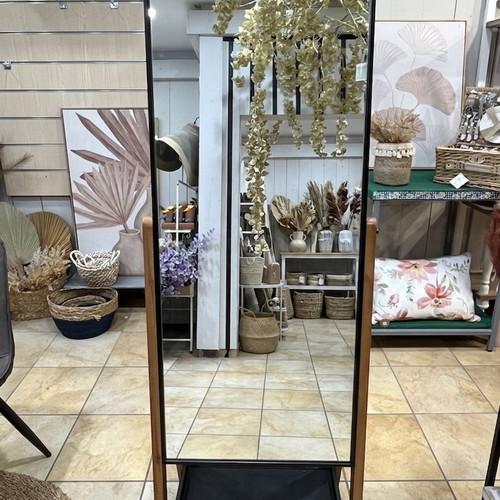 Full-length floor mirror like new with smart storage space