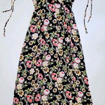 Long Floral Backless Dress