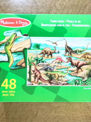 Melissa & Doug Dinosaurs Floor Puzzle 48 pieces used