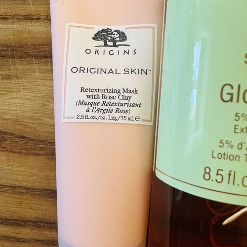 Pixi Glow Tonic and Origins Rose Clay Mask used once