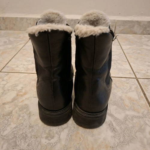 Tamaris ankle boots size 37 used, black and white