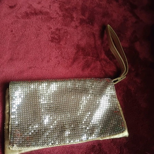Gold glitter evening bag new, handheld