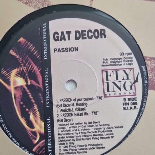 Vinyl record Gat Decor Passion used