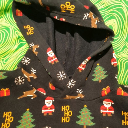 Christmas sweatshirt H&M unisex used, multicolor 122/128