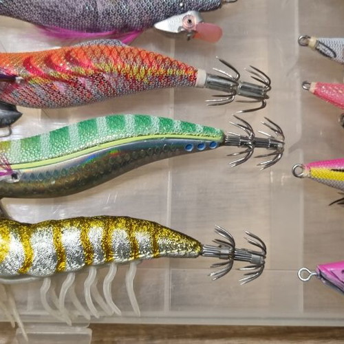 Squid Jigs like new with brands Yamashita, Savage Gear, Yozouri, DTD, Gan Craft, Vega