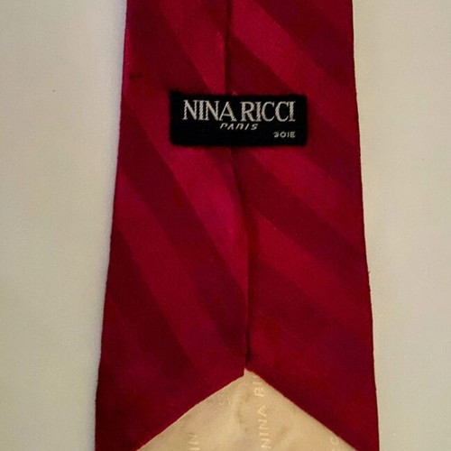 Vintage Nina Ricci tie red like new
