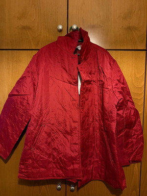 Spring jacket bordeaux with buttons new, size XXXL