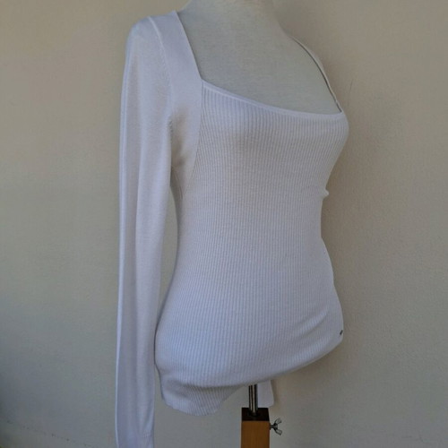 Pomodoro knitted sweater white XL like new