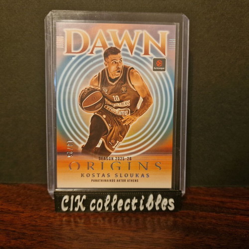 Panini Euroleague Origins Panathinaikos Sloukas Dawn card new