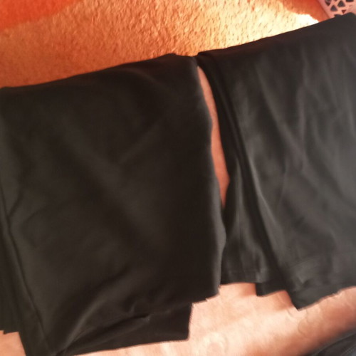 Women's pants used, 2 pieces, black, size 4XL