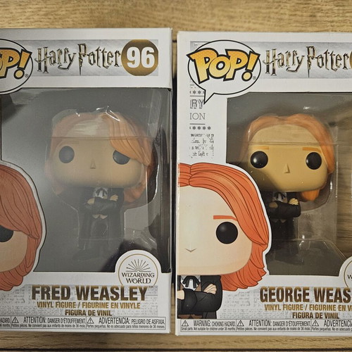 George and Fred Weasley Funko Pops like new