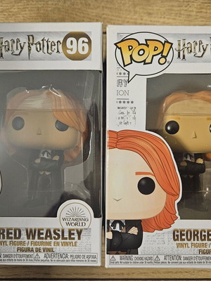 George and Fred Weasley Funko Pops like new