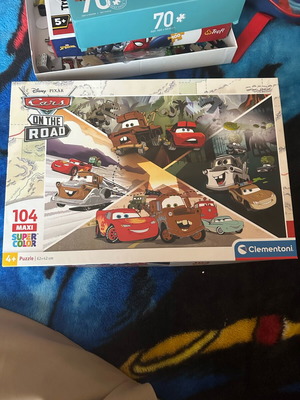Clementoni Cars children's puzzle 104 pieces used, Disney Pixar