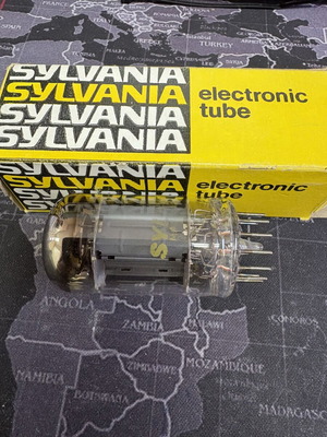Sylvania 6JZ8 ηλεκτρονική λυχνία, vintage, USA, Compactron 12 ακίδων
