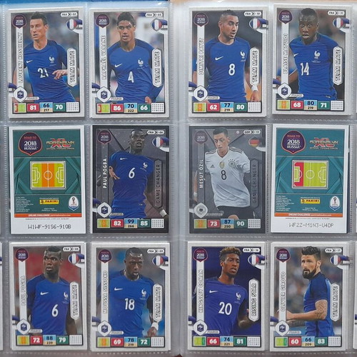 Road to 2018 FIFA World Cup Russia Adrenalyn XL album with cards used