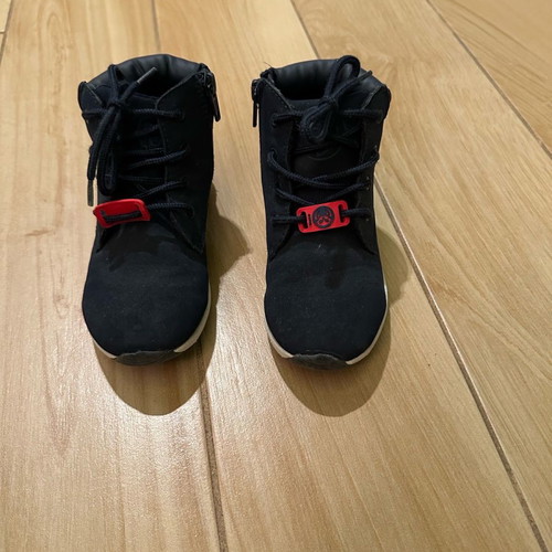 H&M boots used, kids size 28, dark blue with zipper